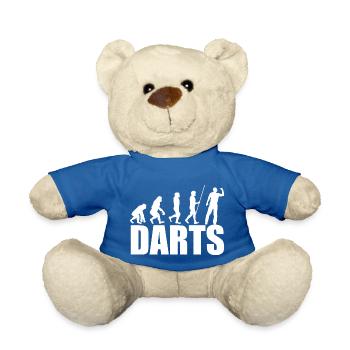 Darts Sports Fun - Teddy Bear - royal blue - Front