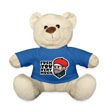 Fuck you very much - Teddy Bear - royal blue - Front