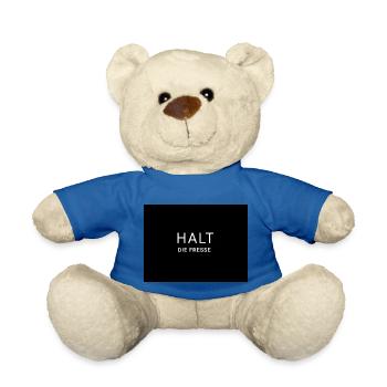 Halt die Fresse - Teddy - Königsblau - Vorne