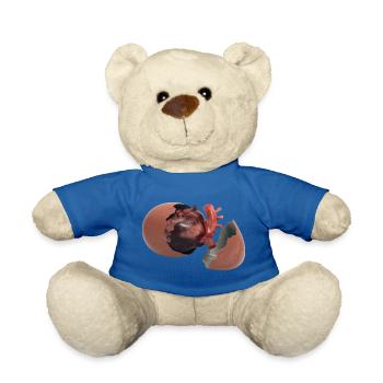 Cœur dans l’œuf - Nounours - bleu roi - Devant