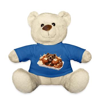 Bear bite with bear - Teddy Bear - royal blue - Front