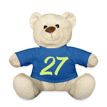 27- - Teddy Bear - royal blue - Front