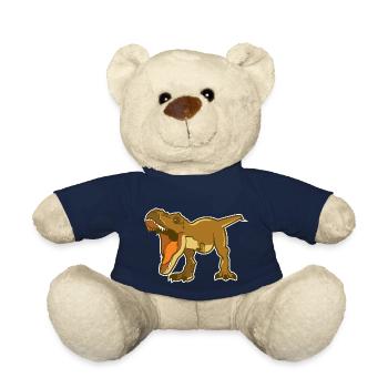 Dinosaures Dinosaurs Tyrannosaurus Rex Dino - Nounours - bleu marine - Devant
