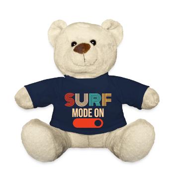 surf fashion on vintage retro chill sea waves - Teddy Bear - french navy - Front