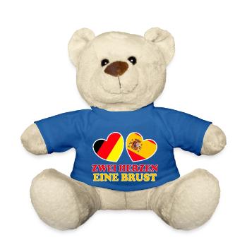 Deutschland Spanien Deutsch Spanier - Teddy - Königsblau - Vorne