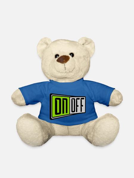 On Off Schalter - Teddy - Königsblau