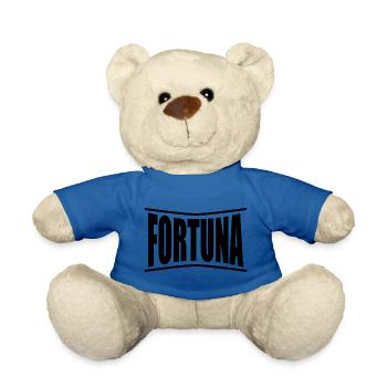 T-Shirt Fortuna T-Shirt Geschenkidee - Teddy - Königsblau - Vorne