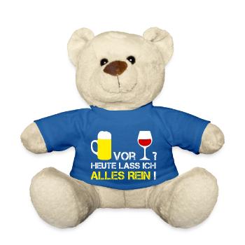 Mallorca BIER VOR WEIN? HEUTE LASS ICH ALLES REIN! - Teddy - Königsblau - Vorne