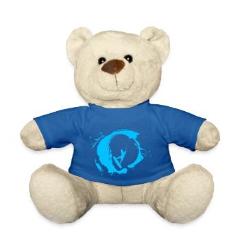 Surfer Wave Kite surf the sea - Teddy Bear - royal blue - Front
