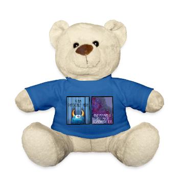 I am physically here but my mind is somewhere else - Teddy - Königsblau - Vorne