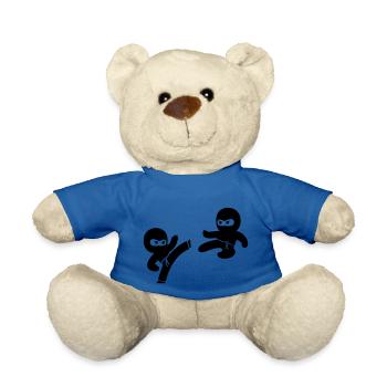 Ninjas - Teddy Bear - royal blue - Front