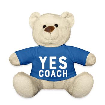Yes Coach - Teddy Bear - royal blue - Front