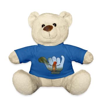 Shaka Wingsurf Edition, Grußmotiv für Wingfoiler - Teddy - Königsblau - Vorne