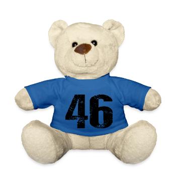 46 Number Leotard - Teddy Bear - royal blue - Front