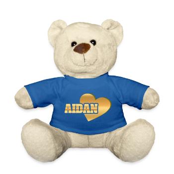 Aidan as Love - Teddy Bear - royal blue - Front