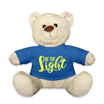 Be The Light Motivierend Positivität Spruch Logo - Teddy - Königsblau - Vorne
