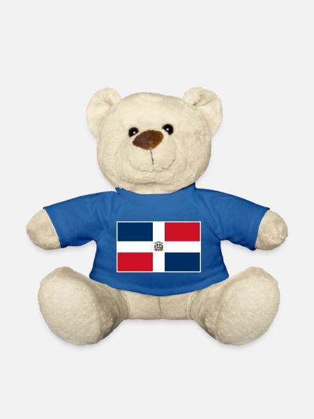 Dominican Republic Flag Classic Frame - Teddy - Königsblau