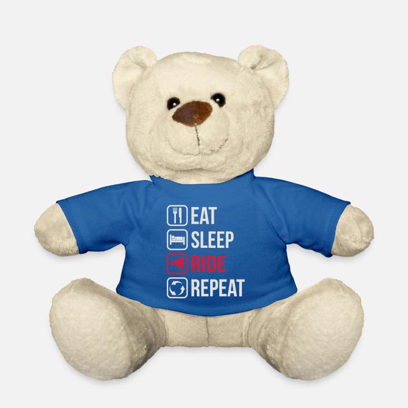 Eat Sleep Ride Repeat - Teddy - Königsblau