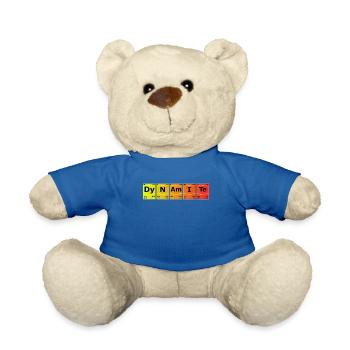Dynamite Chemistry Science Periodic Table - Teddy Bear - royal blue - Front