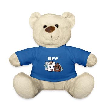 Scheiße Toilettenpapier Kacke Best Friends Forever - Teddy - Königsblau - Vorne