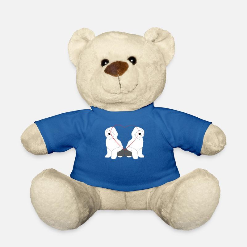 Bobtail - Hundeliebe - Herz - Geschenk - Teddy - Königsblau