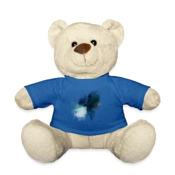 chemise cadeau libellule - Nounours - bleu roi - Devant