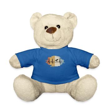 astronomie astronomie astronome battement de coeur ekg vintage - Nounours - bleu roi - Devant