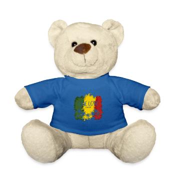Drapeau de la Jamaïque Reggae Palm Tree One Love Gift - Nounours - bleu roi - Devant