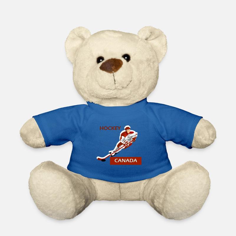 Hockey Canada Kanada Eishockey Geschenk - Teddy - Königsblau