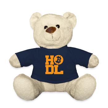 Halten - Bitcoin-Kryptowährung - Teddy - French Navy - Vorne