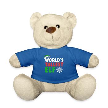 Le plus grand elfe du monde - Noël - Nounours - bleu roi - Devant