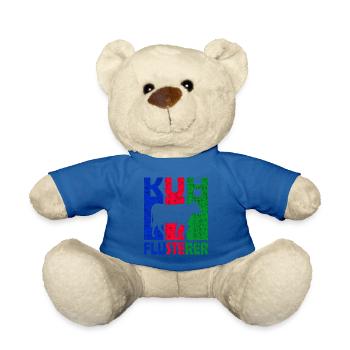 Kuh Flüsterer Retro Geschenk - Teddy - Königsblau - Vorne