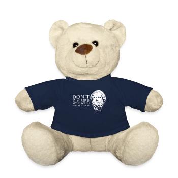Mes cercles célèbre citation mathématicien grec - Nounours - bleu marine - Devant