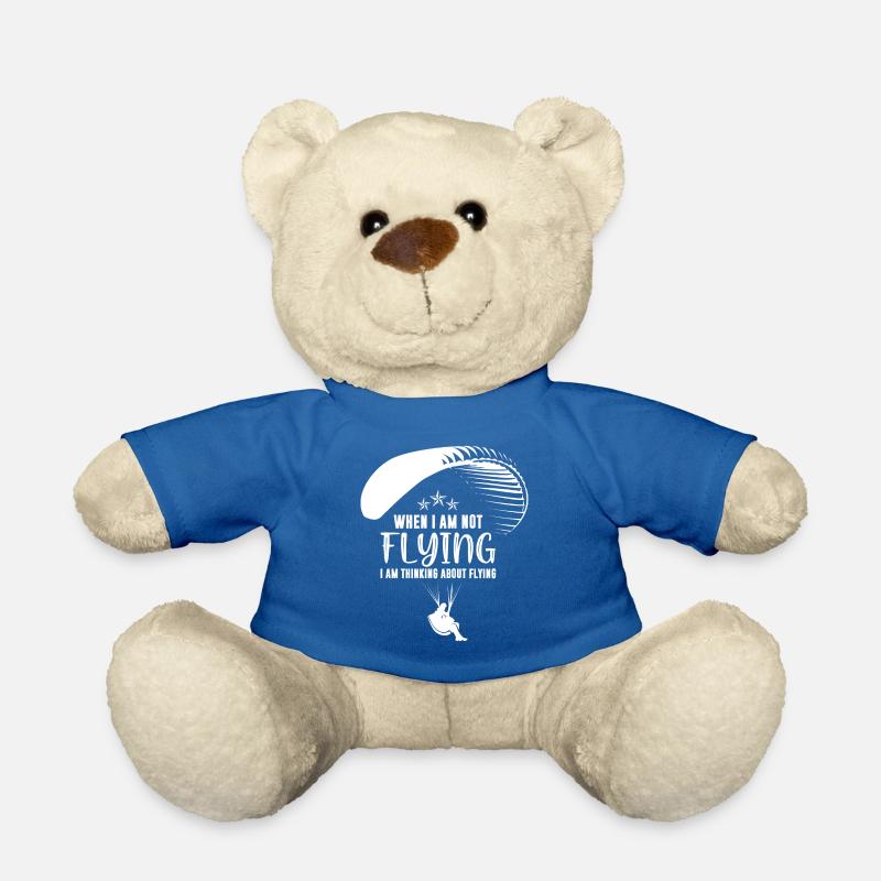 Paragliding tandem flight paragliding gift - Teddy Bear - royal blue