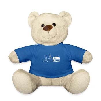 wildnis camper geschenkidee für herren wohnwagen - Teddy - Königsblau - Vorne