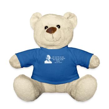 An Eye For An Eye Quote Mahatma Gandhi - Teddy Bear - royal blue - Front