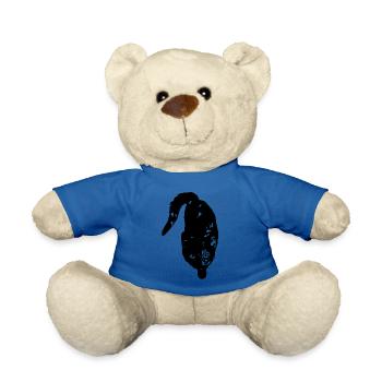 Coco-chat - Nounours - bleu roi - Devant