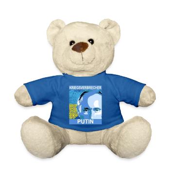 War criminal Putin - Teddy Bear - royal blue - Front