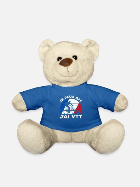 Je Peux Pas J'ai VTT Cycliste Vélo De Montagne - Teddy - Königsblau