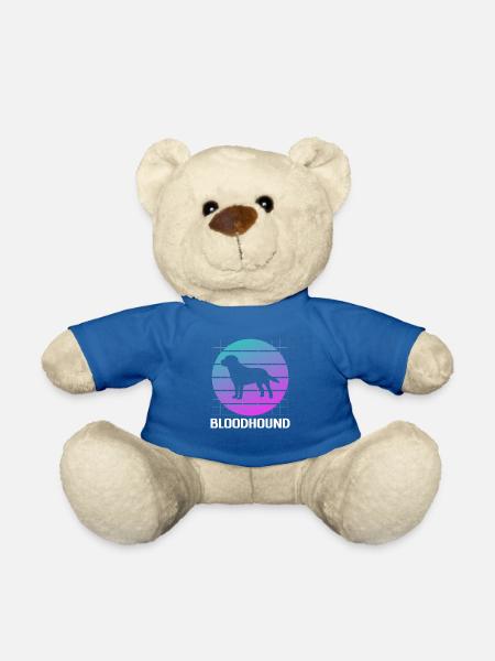Retro Bluthund-Bluthund-Hundeliebhaber - Teddy - Königsblau
