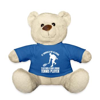 Tennis Club de tennis Joueurs de tennis Amateurs de tennis - Nounours - bleu roi - Devant