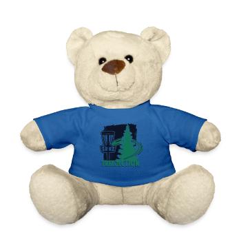 Treejection Basket Disc Golfer Frisbee Golf - Teddy Bear - royal blue - Front