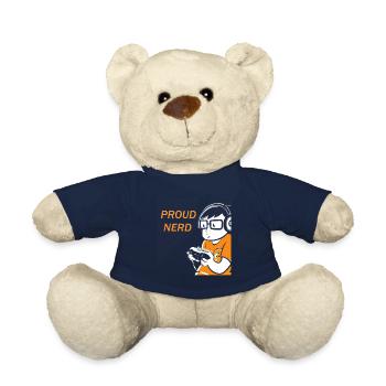 Gambling, Nerd, Nerd - Teddy Bear - french navy - Front