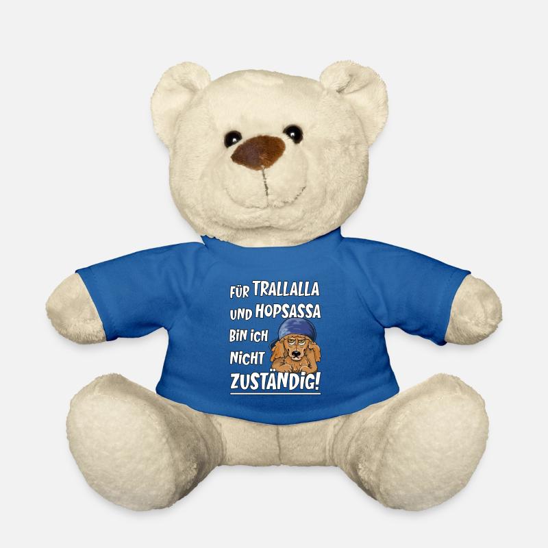 Trallalla und Hopsassa - sturer Pudel - Teddy - Königsblau