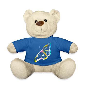 Butterfly Butterfly Monarch Spring Colorful Gift - Teddy Bear - royal blue - Front