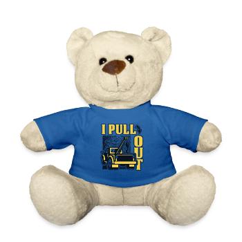 I Pull Out Tow Truck Towing Service Driver - Teddy Bear - royal blue - Front