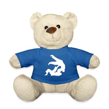 Jiu-Jitsu Brésilien BJJ - Nounours - bleu roi - Devant