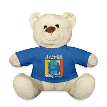It's a beautiful day for Wing Chun - Teddy Bear - royal blue - Front