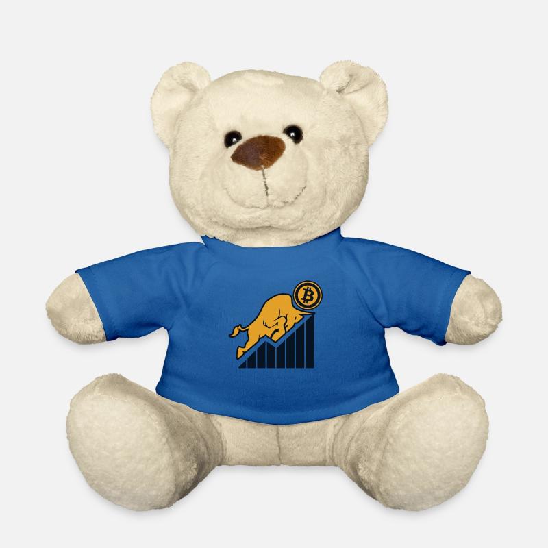 Blockchain Crypto Kryptowährung Crypto Trader - Teddy - Königsblau
