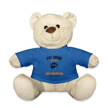 My Brain is 95% Arm Wrestling Exercise Trainer - Teddy - Königsblau - Vorne